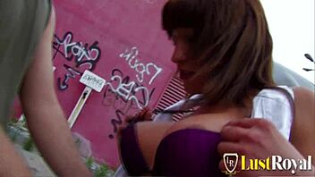 A Slutty Horny BRUNETTE Takes Intense COCK in Wild OUTDOOR FUCKING Session