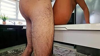 Horny Amateur Couple Kitchen Quickie Pound