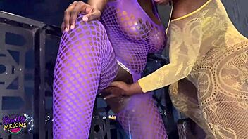 Two horny lesbian teens finger to squirting on balcony exclusive!