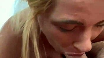 damn this topless street hooker slurps bareback deep then takes facial cum blast...