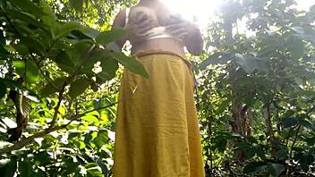 Wanna Fuck Stepmom's Huge Ass Secretly in the Orchard?