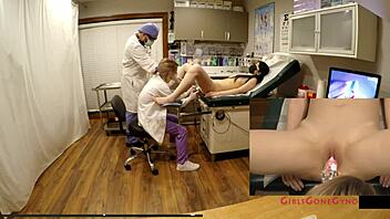 Tampa Uni Nurse Alexandria Wu spreads for deep patient cock exam