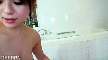 japanese lingerie babe fucked hard in bathroom threesome