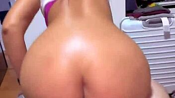 curvy colombian babe rides my cock hard from trip cumshot finish