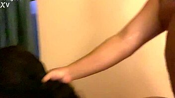 She's screaming wildly as I pound her from behind!