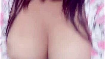 brunette latina's first HOMEMADE porn casting flashes big TITS pussy domination