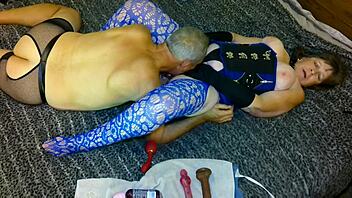 granny carmen blue angel lick dick double cum bliss overload