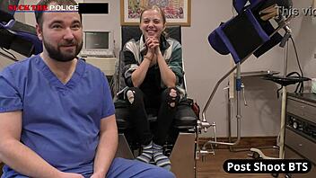 school resource officer ava siren dives into steamy office fun with moaning petite tanned teen skirt up