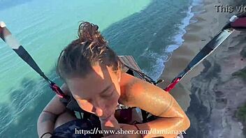 Paragliding Blowjob with Monster Cock Shocks Everyone