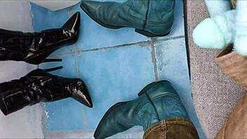 i love peeing in my tight ankle boots