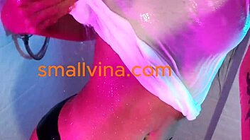 Horny Asian Teen 18+ Fingers Herself in Bathroom Solo