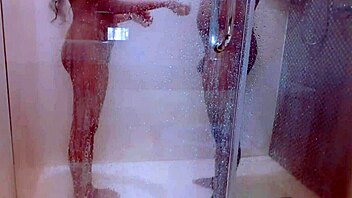Steamy Shower Pounding with Hot Girlfriend Tits
