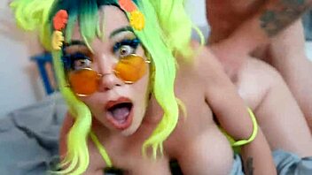 duo slams deepthroat tight pussy huge tits cosplay little puck rides cowgirl