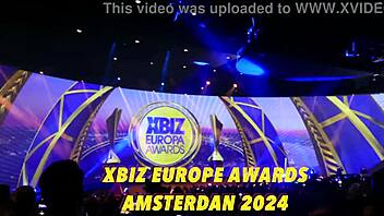 Cataleya takes anal interracial 2-on-1 at xbiz amsterdam 2024