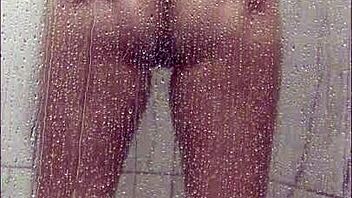 Latina Milf's Huge Tits Bounce in Steamy Shower Masturbation Frenzy