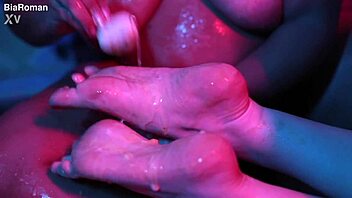 Cutie Piiie Rubs Popsicle On Sexy Bisexual Feet