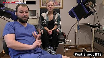 school resource officer ava siren dives into steamy office fun with moaning petite tanned teen skirt up