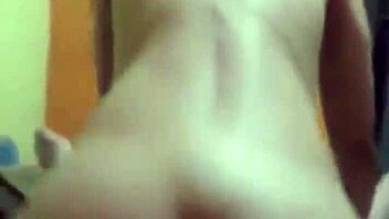 after drinks at the bar homemade latina couple domination kissing turns dirty