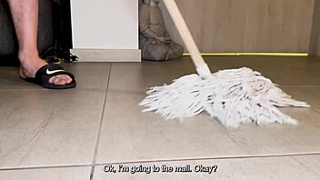 Spanish servant's monster cock drills my tight squirting pussy!