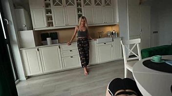 Tight Girlfriend Shares Pulsing Cock with Naughty Milf Lover