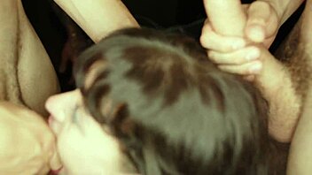 Confused tourist talked into double vaginal pounding by horny group?