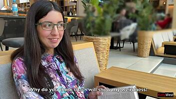 Library Bookworm Nympho Deepthroats Cum Covered Glasses Facial Rough