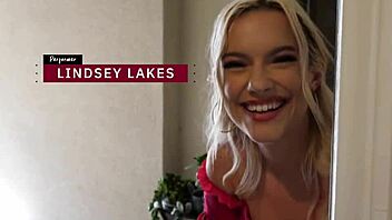 Lindsey Lakes hot naughty blonde neighbor deepthroats big cock rough
