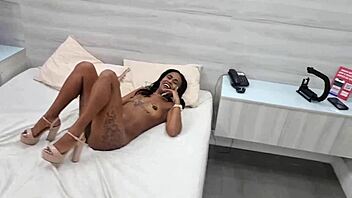 damn petite india juju's backstage slut fest explodes!