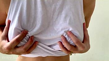 Massive Big Tits Wife Wet T-Shirt Outdoor Compilation