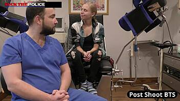 school resource officer ava siren dives into steamy office fun with moaning petite tanned teen skirt up