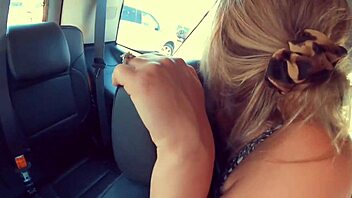 public pussy licking turns into hot car fuck