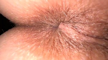 POV camera shoved deep in cute skinny teen's tight asshole and pussy