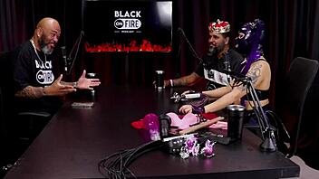 bdsm session shows cock stroking, tit kissing and her raw feelings