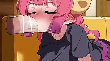 miss kobayashi's dragon maid ilulu rides hentai cock wildly