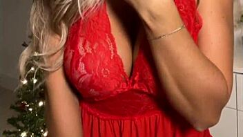 POV Your Horny Christmas Gift Naked Wet PUSSY Fingering Session