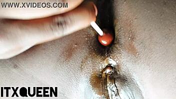 Wet Pussy Fingers Rip Clothes for Dripping Outdoor Clit Orgasm