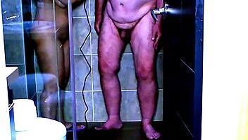 shaved balls teased close up with hot ass shaking