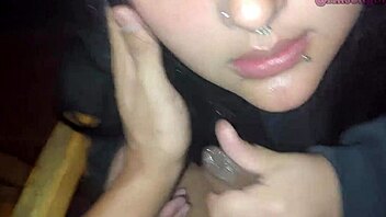 Best friend swallows cock balcony near miss