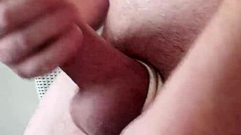 rockymontana strokin huge cock cummin with domi