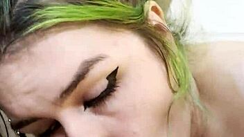 Goth Nikki Greaves Deepthroats Huge Cock In Hot POV!