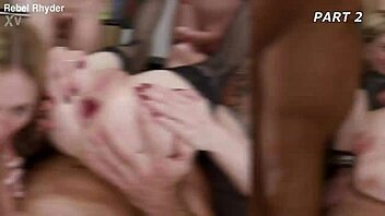 DAP Orgy Anna de Ville 6on2 Rough Gapes Fisting Swallow