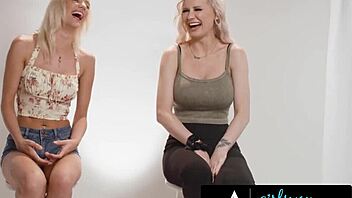 Busty milf Kenzie Taylor ravishes pretty blonde Kenna James passionately