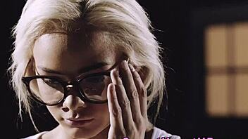 Lesbian Teens in Locker Room Devour Each Other Passionately