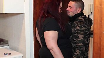 slowly easing into bbw teen's tight ass for cumshot facial