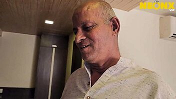 chubby indian beauty enjoys rough play with older lover