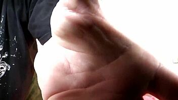 Skinny redhead moans through hardcore pussy fisting orgasm