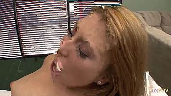 Lesbian milf fingers redhead in stress relief 69