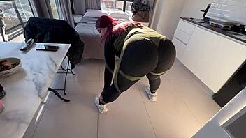 big ass redhead fucks trainer cum on face 💦🔥