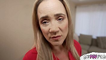 Milf ravages nerdy guy with intense pounding action