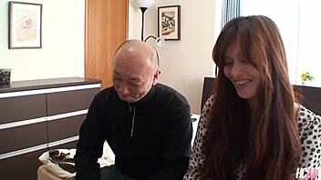 Naughty Japanese milf hitomi kanou hairy pussy craves thick creampie cock